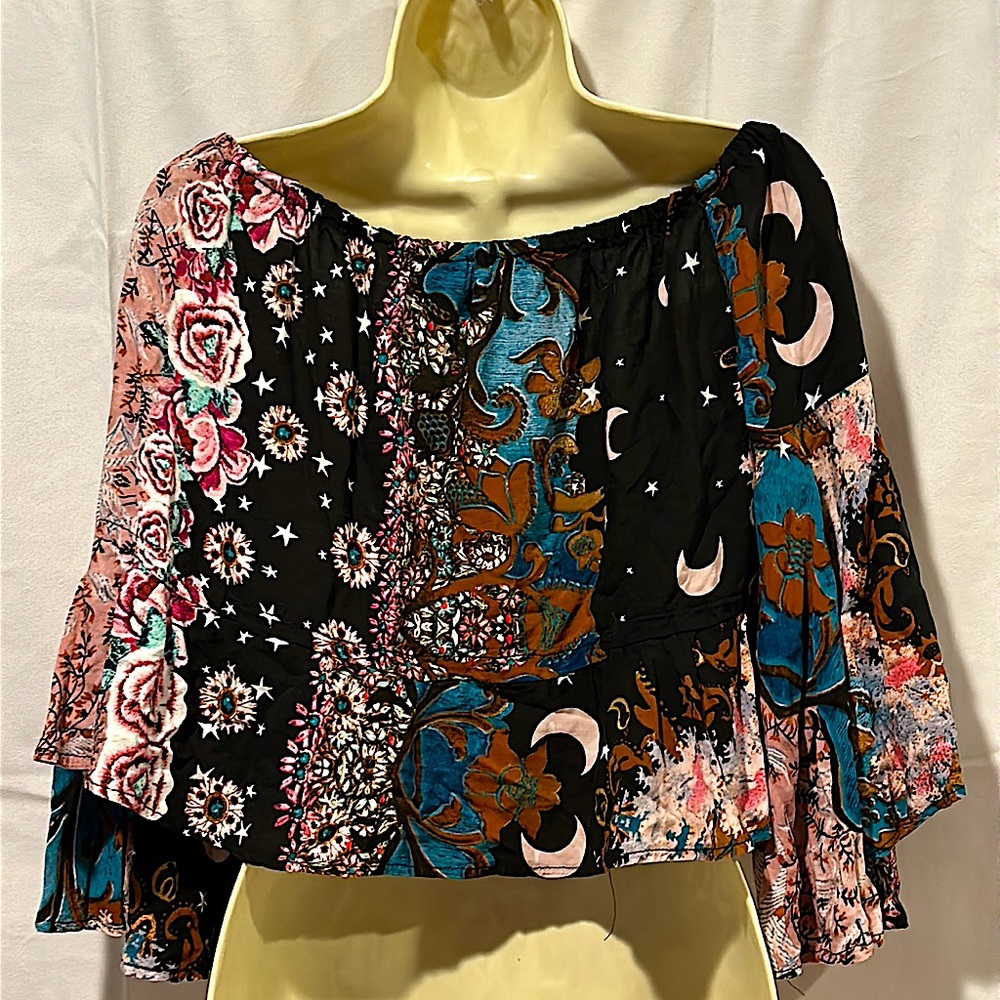 Jaase Boho Floral Multi-Color/Pattern Flutter Sle… - image 2